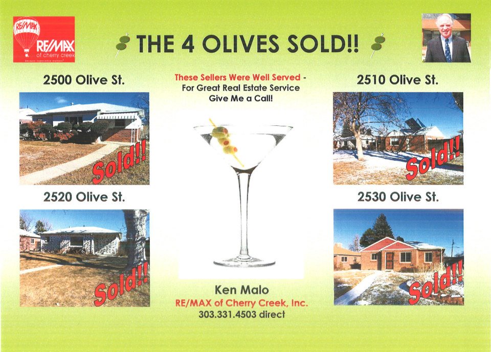 4 Solds on Olive